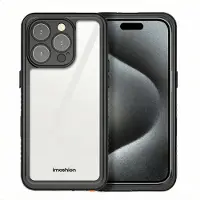 IMoshion Étui étanche 360 pour Apple iPhone 16 Pro Max - Noir