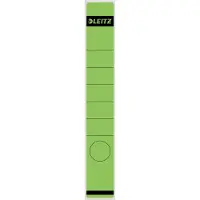 Leitz Etiquette de dos de dossier, 39 x 285 mm, longue, étroite, verte, convient pour standard et