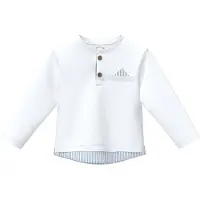 s.Oliver T-Shirt bleu clair / blanc