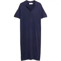Armedangels Robes en maille bleu foncé