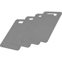Westmark Lot de 4 planches à déjeuner, Planche à découper, Gris