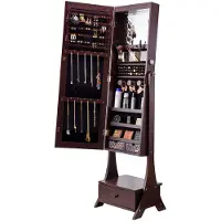 Vevor Armoire à Bijoux avec Miroir Pleine Longueur