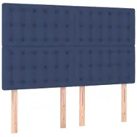 vidaXL Têtes de lit 4 pcs. Bleu 72x5x78/88 cm Tissu