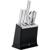 Tefal EverSharp K2977S44 set et bloc de couteaux 6 pièces en acier inoxydable avec aiguiseur intégré