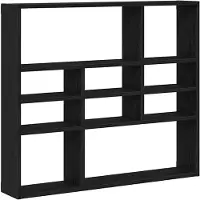vidaXL Étagère murale en chêne noir 90 x 16 x 78 cm bois d'ingénierie