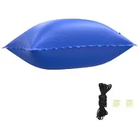 vidaXL Coussin de piscine d'hiver bleu 380 x 180 x 140 cm PVC