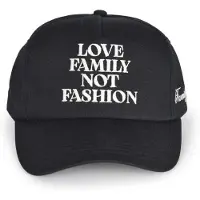 Family First pour homme. HHS2502 Casquette Love Family noire (OSFA), Casuel, Coton