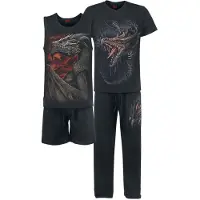 Spiral Pyjama de - Breaking Out - S - 4XL - pour Homme - noir - Taille 3XL