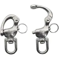 Kong Italy Quick Release Rotary Ring Connector Snap Hook Argenté 1
