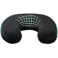vidaXL Oreiller Avec Oreiller Noir 27 X 27 X 8 Cm Velours