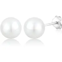 Elli Boucles d'oreilles blanc