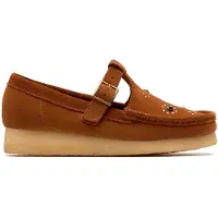Clarks Derbies Originals WALLABEE T BAR femmes - Marron - 39
