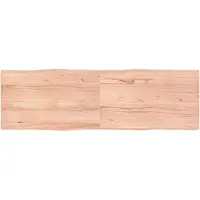 vidaXL Dessus de table bois massif traité bordure assortie