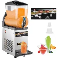 Vevor Machine à Granité 15L Machine de Glace Fondue Machine à Boissons Glacées 500W Machine à Granita Professionnelle Réfrigération Slush Machine Machine Commerciale