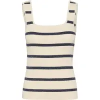 Kaffe Tops en tricot 'KAMorita' bleu marine / blanc cassé