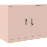vidaXL Armoire de rangement Rose 90 x 40 x 70 cm Acier Laminé à Froid