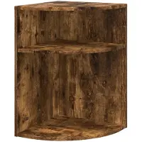 vidaXL Table d'appoint Chêne fumé 39,7 x 39,7 x 60 cm