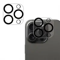 IMoshion Protection Caméra en verre trempé 2 Pack Apple iPhone 16 Pro / 16 Pro Max - Noir