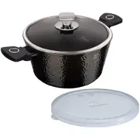 Berlinger Haus Casserole Avec Couvercle. 28 Cm. Primal Gloss, Poêle + casserole, Noir
