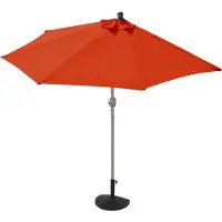 MCW Parasol Lorca semi-circulaire 2,7m UV 50