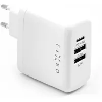 FIXED Chargeur Power Delivery avec 3 Ports USB 45 W Blanc
