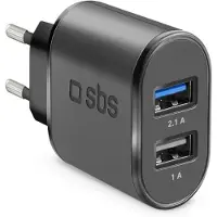 SBS Chargeur de batterie Fast Charge avec deux ports USB