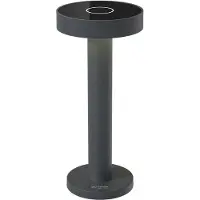 Sompex Lampe de table Boro, hauteur : 220 mm, ø : 90 mm, aluminium noir