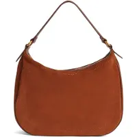 Ted Baker Cuir sac à épaule sac à épaule bandoulière Samiyra Webbing Suede Hobo Bag Brown marron clair