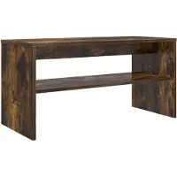 vidaXL Armoire TV Chêne fumé 80 x 35 x 40 cm Bois composite