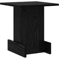 vidaXL Table d'appoint Chêne noir 35,5 x 35 x 40 cm Bois d'ingénierie