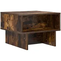 vidaXL Table basse Chêne fumé 48 x 46 x 35 cm Bois composite
