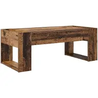 vidaXL Table basse en vieux bois 110 x 50 x 41 cm Bois composite