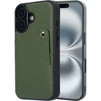 Selencia Coque Riva avec porte-cartes Apple iPhone 16 - Sage Green