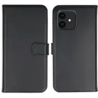 Selencia Étui portefeuille en cuir véritable Fairphone 6 - Noir