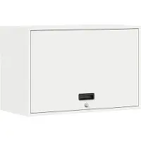 vidaXL Armoire murale pour le garage avec porte à gaz lift blanc