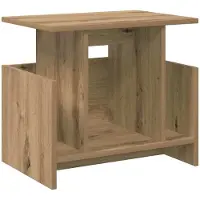 vidaXL Support TV Chêne Artisan 50 x 35 x 45 cm Bois composite