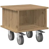vidaXL Support TV, 37 x 35 x 35 cm, bois imitation chêne artisanal