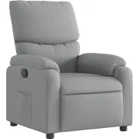 vidaXL Fauteuil relax gris clair Tissu