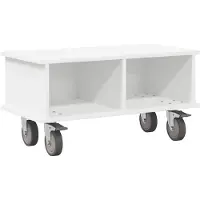 vidaXL Support TV blanc 68,5 x 35 x 35 cm Bois composite