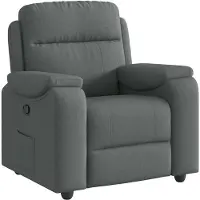 vidaXL Fauteuil relax gris foncé Tissu