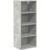 vidaXL Armoire suspendue Riga Gris béton 40 x 29,5 x 100 cm