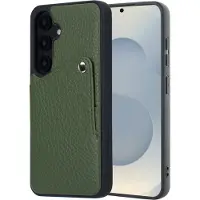 Selencia Coque Riva avec porte-cartes Samsung Galaxy S25 / S24 - Sage Green