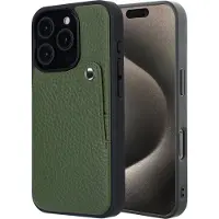 Selencia Coque Riva avec porte-cartes Apple iPhone 15 Pro - Sage Green
