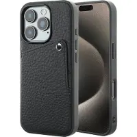 Selencia Coque Riva avec porte-cartes pour Apple iPhone 15 Pro - Noir
