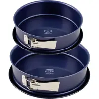 Dr. Oetker 9923050 2 Moules À Manqué, Moule À Manqué Charnière 26 Cm Et 28 Cm, Moule À Gâteau Rond, Moule À Gâteau, Moule A Charnière, Moule À Gâteau, Moule À Charnière, Acier, Emaille, 26 Et 28 Cm