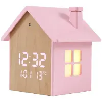 Itotal Birdhouse Alarm Clock Rose Enfants