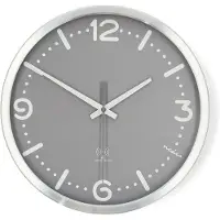 Nedis Clwa7226ss Wall Clock 30 Cm Gris,Argenté
