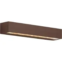 QAZQA Applique murale d'extérieur industrielle marron rouille 38cm LED incluse IP65 - Hannah