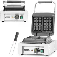 Hendi Gaufrier Bruxelles 230V 2200W, Gaufrier, Argent