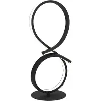 Eglo Lampe de table LED moderne Serpins 40 cm - noir